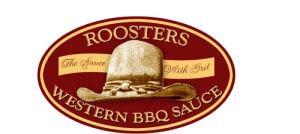 Roosters Western BBQ Sauce vintage logo — sample work