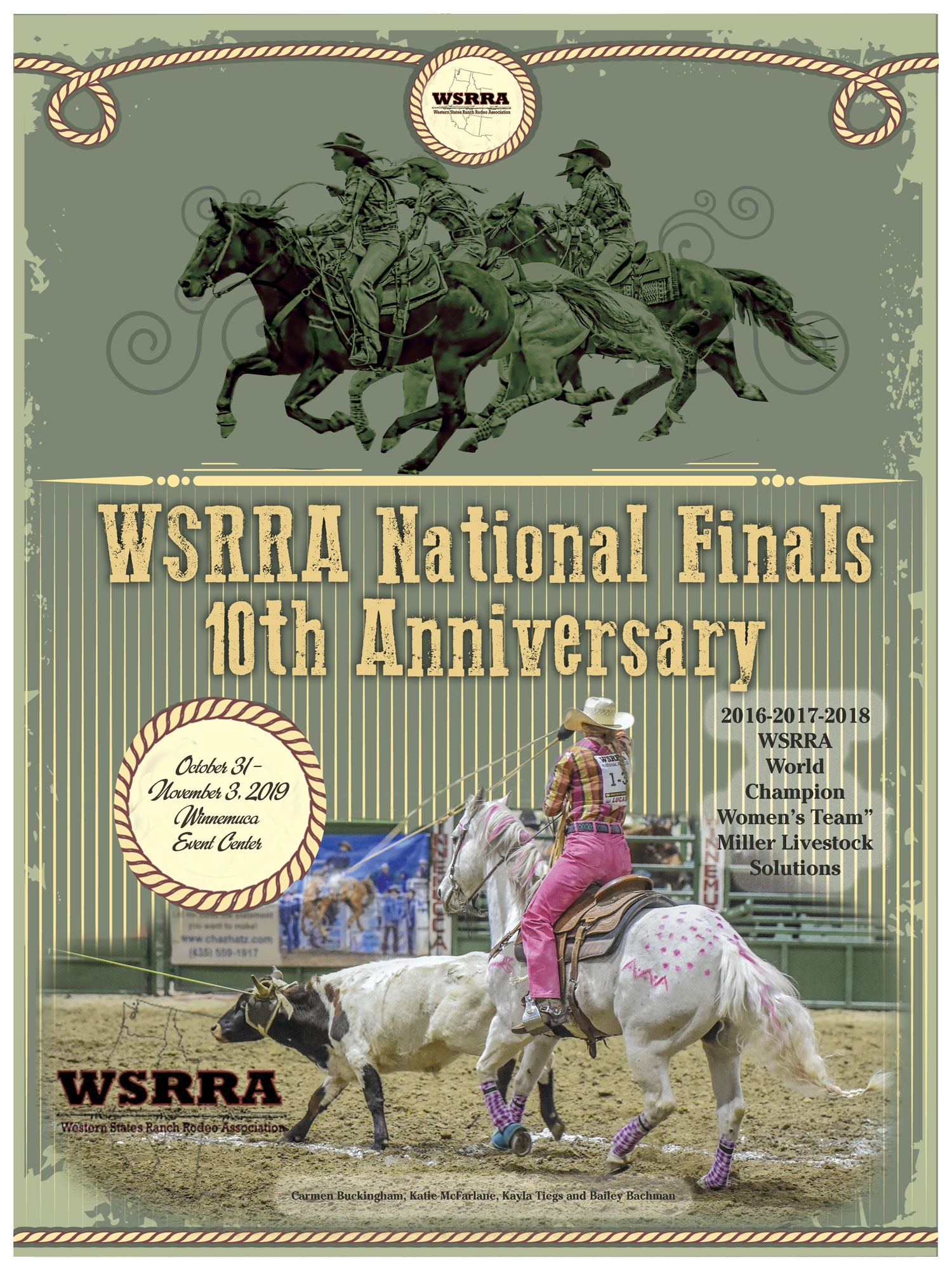 WSRRA National Finals 10th Anniversary - Womens Team poster