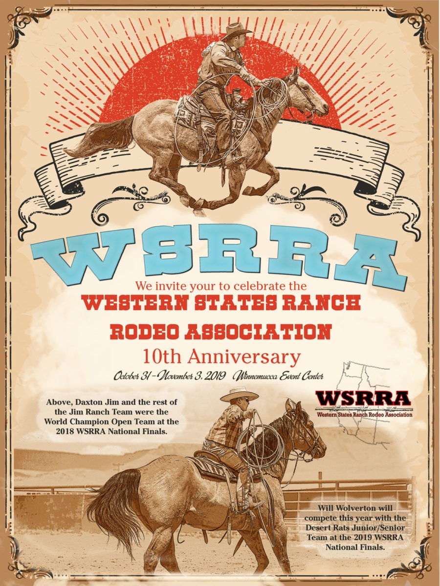 WSRRA 10th Anniversary poster - Open Team, Daxton Jim Ranch Team